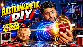 DIY Railgun Experiment ⚡ Powerful Electromagnetic Gun