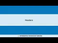 Drupal and Accessibility 4 - Headers