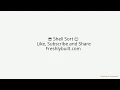 Shell Sort in Python animated short with Flow Chart and added blog