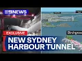 Twin tunnel-boring titans prepare to dig new road under Sydney Harbour 9 News Australia