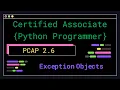 PCAP 2 6 - Exception Objects