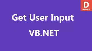 VB Net Get User Input