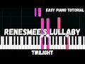 Download Lagu Twilight - Renesmee's Lullaby (Easy Piano Tutorial)