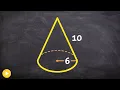 How to find the surface area of a cone