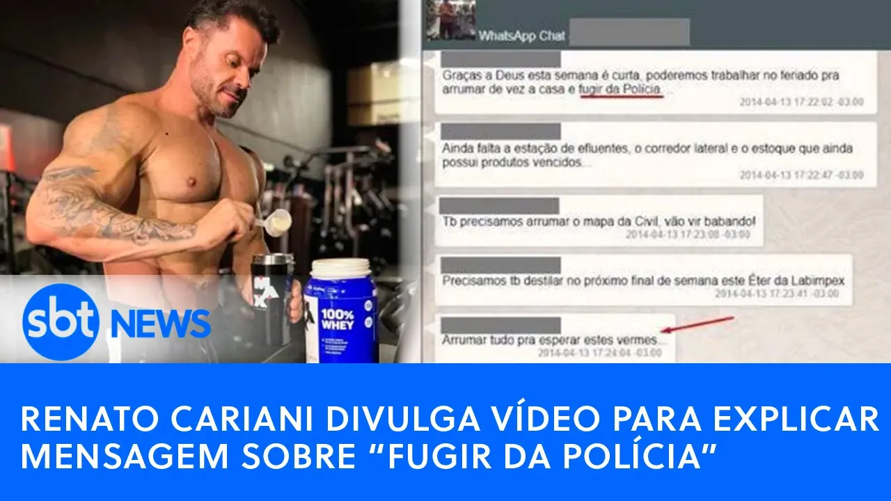 ????PODER EXPRESSO | Renato Cariani divulga vídeo para explicar mensagem sobre “fugir da polícia”