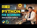 Python Programming Tutorial - Lecture 1 History Uses PyCharm Installation Hello World