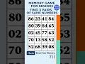 Easy Brain Exercise for Seniors - Simple Daily Activity to Stay Sharp Match the Numbers