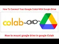 How To Connect Your Google Colab With Google Drive How to mount google drive in google Colab