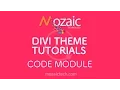 Divi 3 0 Visual Builder Tutorial - Using the Code Module