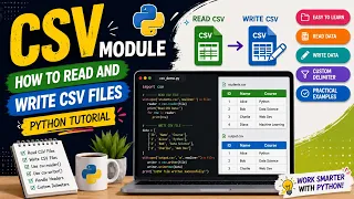 CSV Module - How to Read and Write CSV Files Python Tutorial 2025