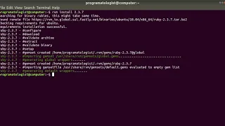 How to install Ruby using RVM in Ubuntu
