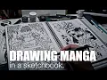 How I draw a manga on MY sketchbook