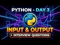 Python Input and Output Interview Questions