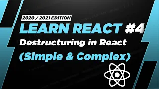 Learn React Destructuring in React simple and complex examples