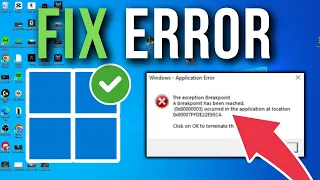 How To Fix 0x800000003 The Exception Breakpoint