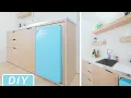 DIY Modern Mini-Kitchen Kitchenette Build Home Improvement