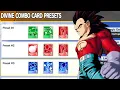 How to Set \u0026 Use Divine Combo Card Presets in DragonBall Gekishin Squadra