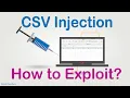 CSV Injection Vulnerability Exploit Bug Bounty PoC