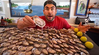 ATTEMPTING AN UNBEATABLE 100 OYSTER EATING CHALLENGE | Joel Hansen