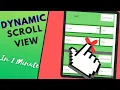 DYNAMIC SCROLL VIEW Quick Unity Tutorial