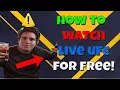 How TO Watch UFC Live For Free - UFC For FREE in 2024