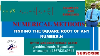 HOW TO FIND THE SQUARE ROOT OF A NUMBER N USING NEWTON RAPHSON S METHOD