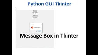 Message Box in tkinter Python Tkinter GUI Tutorial part26