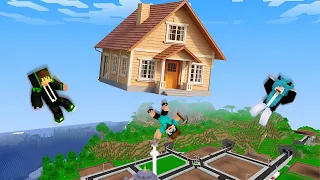 EVİMİZ HAVADA UÇUYOR! - Minecraft