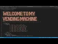 Technical Description of Vending Machine Program code lab1