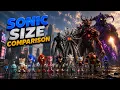 Sonic Universe Size Comparison Movies and Games Character size