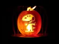 Snoopy Pumpkin Carving