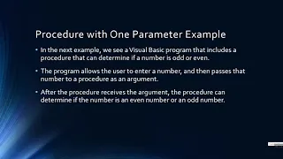 Using Parameters in Visual Basic
