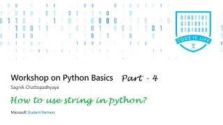 How to use string in python - Part 4