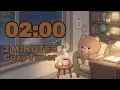 2 Minute Countdown Timer Flip Clock with Simple Beeps