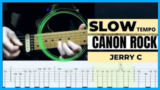 Download SLOW TEMPO CANON ROCK - (FULL SONG GUITAR TABS LESSON) MP3