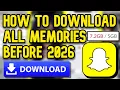 How To Download All Your Snapchat Memories Before 2026 Paywall