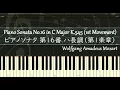 モーツァルト - ピアノソナタ K.545 第1楽章