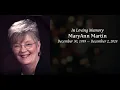 In Memory of MaryAnn Martin