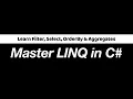 Master LINQ in C Learn Filter Select OrderBy Aggregates in 10 Minutes Tamil