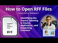 How to Open RFF Files Rich Flexible Format