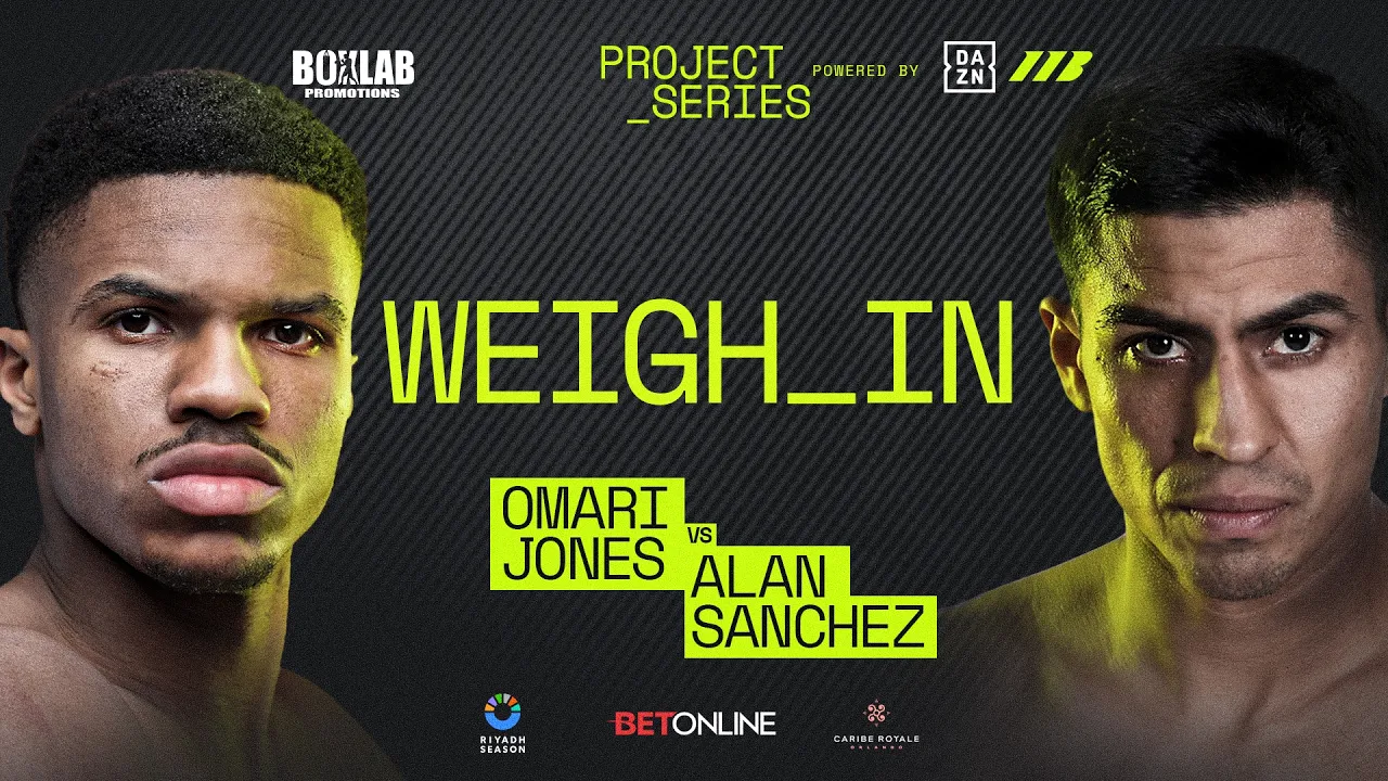 Omari Jones vs Alan Sanchez | Project Series Weigh-In | Matchroom Boxing