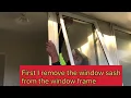 How to repair an aluminum window with new friction stay hinges..