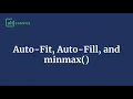CSS Grid auto-fill auto-fit and minmax for Responsive Layouts