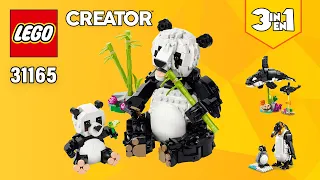 LEGO® Creator 3in1 Wild Animals: Panda Family (31165)[626 pcs] Orcas & Penguins | Instructions | TBB