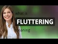 Fluttering meaning of FLUTTERING