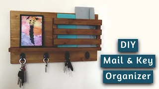 DIY Entryway Mail How to Make Key Holder
