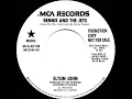 1974 Elton John - Bennie And The Jets (mono radio promo 45)