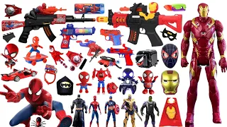 Marvel Spider-Man series unbox,popular Spider-Man action dolls,Spider-Man popular electric toy gun
