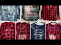 How To Bleach Thrifted Flannel Shirts with Stencils