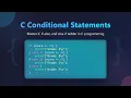 C Programming Mastering If Else Statements for Beginners